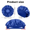 DDKY Pack of 3 Satin Hair Caps, Sleep Cap, Satin
