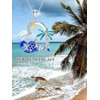 Flpruy Mother and 2 LittleTurtle Heart Necklace for Women 925