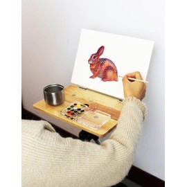 Magnetic Sketch Easel Plein air Easel Plein air watercolorist (Easel and Paint)