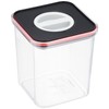 Pearl Metal HB-4485 Storage Container, Black x Red, 0.5 gal