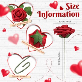 150 Pieces Artificial Roses Bulks Fake Roses Flowers for DIY Wedding Bouquets Valentine's Day Party Holiday Baby Shower Home Decorations (Wine Red)