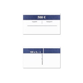 Euro Banderoles Money Banderole for Euro Banknote (Pack of 50)
