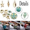 30 Pieces Hanging Jewellery Pendant Alloy, Shell Pendant, Shell Starfish