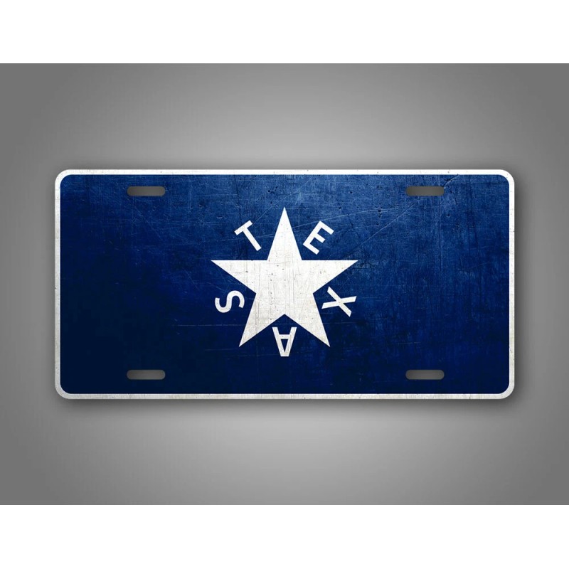 SignsAndTagsOnline Texas De Zavala Flag License Plate Antique Auto Tag