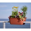 Bloem Modica Deck Rail Planter 24" Terra Cotta (MR2446)