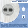 sourcing map Round Soffit Vents 2 inch, 16Pcs Light Grey