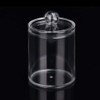Clear Acrylic Cotton Ball Holder Round Cotton Bud Case Acrylic