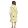 ECHERY Boys Girls Bathrobes Toddler Robes Children's Plush Soft Coral