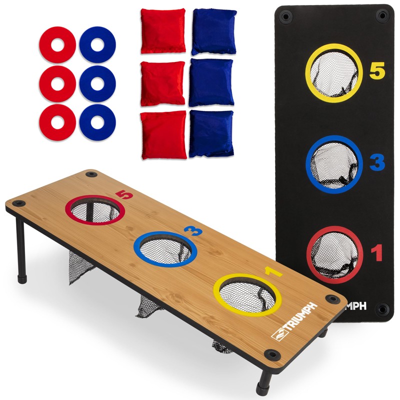 Triumph Sports 2-in-1 3 Hole Bags and Washer Toss Combo