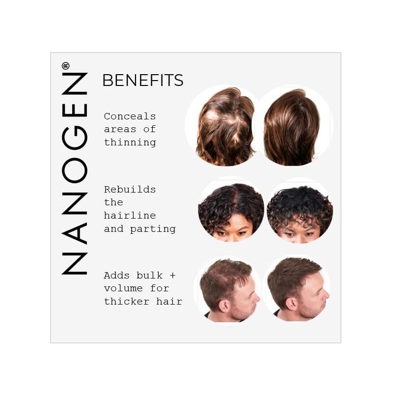 Nanogen Hair Thickening Keratin Fibres Medium Brown