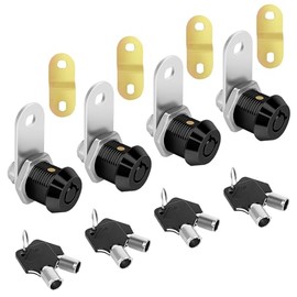 Cerraduras de gabinete con llaves, cerradura de almacenamiento para RV, 5/8 pulgadas de cilindro de caja de herramientas se adapta a juego de repuesto de compartimento de RV con 8 llaves,
