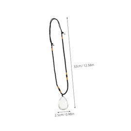 Gatuida Handmade Crystal Teardrop Pendant Crystal Stone Necklace for Women Men Meditation and Yoga