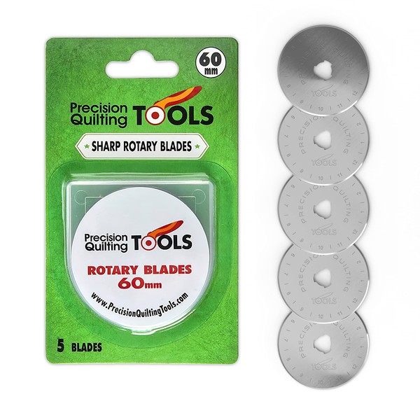 Precision Quilting Tools 60mm Crochet Edge Skip Blades (Pack of