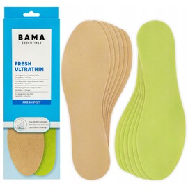 Bama Fresh Ultrathin Unisex Shoe Insoles, Fresh Soles, Ultra Thin, Dermatologically Tested Insoles for Fresh Feet, Size, 6 Pairs - 35/36 EUR