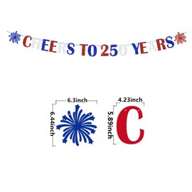 250th Anniversary Decorations CHEERS TO 250 YEARS Banner for Patriotic 4th of July Party Supplies