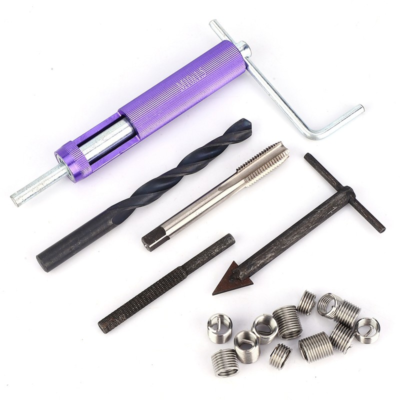 M10 x 1.25 Thread Repair Insert Kit 12PCS Screw Sleeve