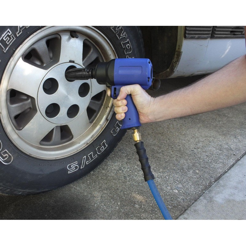 BLUBIRD 1/4" x 50ft Rubber Air Hose, High-Performance Pneumatic Hose