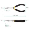SPEEDWOX Long Nose Pliers 5 Inches Mini Fine Pliers for