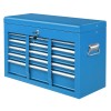 Blue 5-Drawer Lockable Steel Tool Chest Heavy Duty 330 Lbs