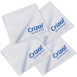 Krizal 크리잘 안경 클리닝 천 ？ 프리미엄 극세사 4팩 AR 렌즈에 가장 안전한 스크린 및 카메라에 대한 의사 추천 [Cloth 4 Pack (3 Standard 1xl)] Krisal Glasses Cleaning Cloth ? Premium Microfiber 4-Pack Recommended by Doctors for the Safest Screen and Camera for AR Lenses [Cloth 4 Pack (3 Standard 