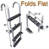 DeckMate Folding Pontoon Boat Ladders (Flush Mount Quick Release)