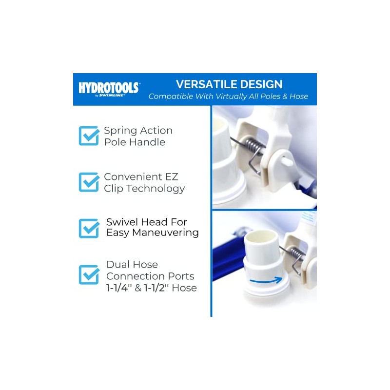 Cabezal aspirador Swimline 8150 Flex pesado, azul