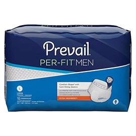 Prevail Per-Fit for Men, Extra Absorbency, Large, 72/Ct (Pfm-513)