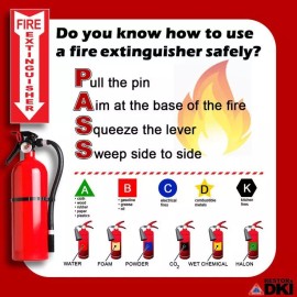 efirex  (1) LITHIUM SELF-ADHESIVE VINYL (4"X12") "FIRE EXTINGUISHER ARROW" SIGNS..NEW