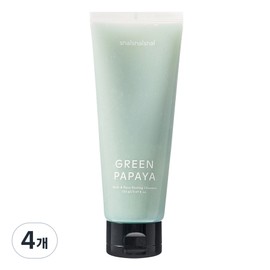 Shai Shai Shai Green Papaya Body & Face Peeling Cleanser, 150ml, 4 pieces / 샤이샤이샤이 그린파파야 바디 앤 페이스 필링 클렌저, 150ml, 4개