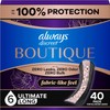 Always Discreet Boutique Incontinence Pads, for Bladder Leaks, Extra Heavy
