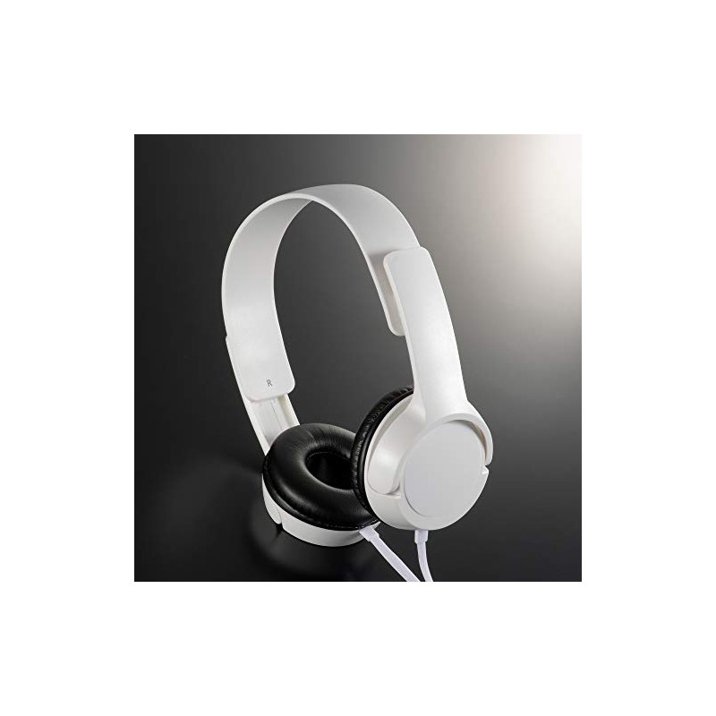 OHM Electric AudioComm Stereo Headphones H125 White HP-H125N-W 03-2280 OHM