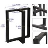 Metal Table Legs 28 Inch Heavy Duty T Shape Metal