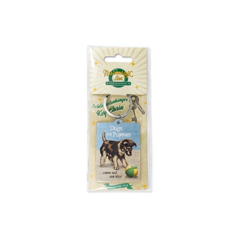 [Nostalgic Art] Animal Club Dogs and Puppies / Key Chain