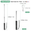 M METERXITY 4-Pack 3.94Ft/1.2M Telescopic Handheld Flagpoles, Telescopic Flag Pole