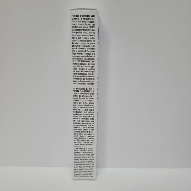 Touch Up Paint (PW7) Bright White C/C 68626445AA