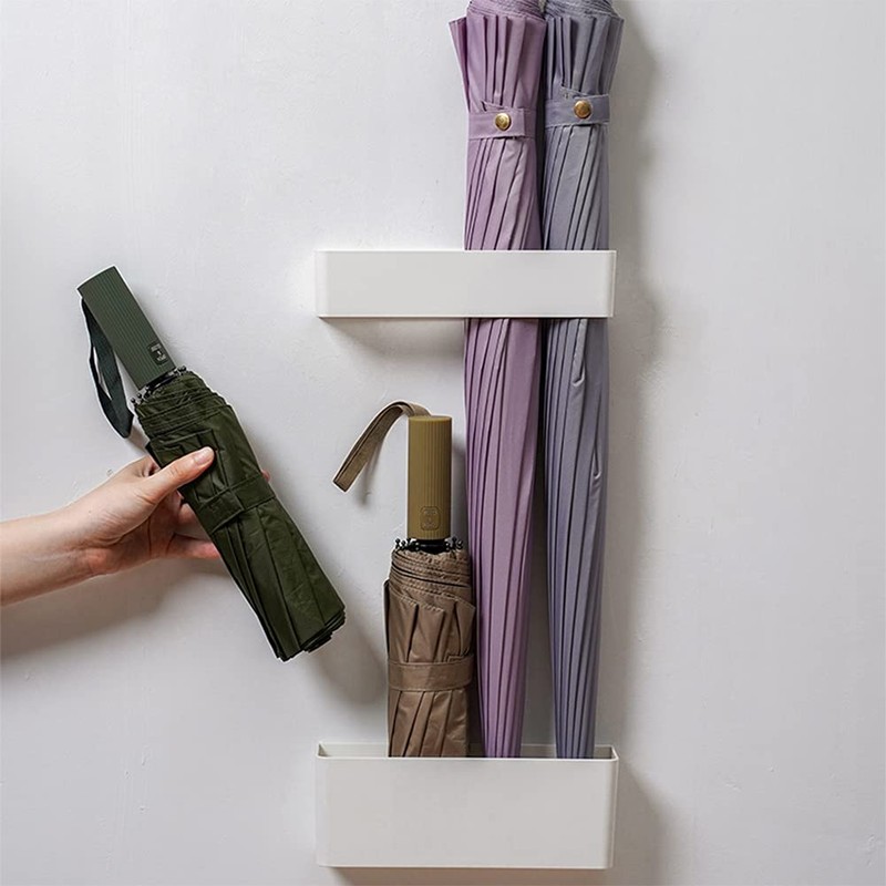 NSVJVY 2Pcs Umbrella Stand Holder, Adjustable Wall Mounted Umbrella Holder