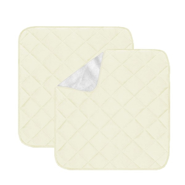 SOONHUA 2 Pack Waterproof Incontinence Pads Washable Non-Slip Absorbent Chair Sofa Mattress for Adults Senior Kids Pet
