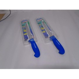 Generic Dexter Outdoorsman Harvey Line USA Set (2) 8"" Wide Filet Knives & Edge Guard GH138 24939, Large, Blue, 24939X2