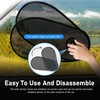 lekiliky 2PCS Car Side Windows Shades, Sunscreen Anti-glare Door Side