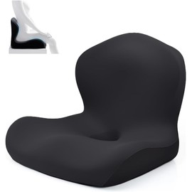 Cojín para Silla Respaldo de Oficina Cojín Ortopedico para Coxis y Ciatica Respaldo De Asiento Automovil Ergonómico Con Soporte Lumbar Espuma de Memoria Soporte Lumbar Memory Foam