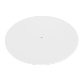 Turntable Mat Reduce Static Dust Noise Replacement Acrylic Record Platter Slipmat for 12 Inch Record Player White