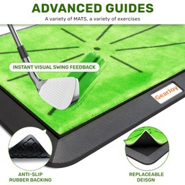 Golf Practice Mat,Golf Mats for Backyard Office & Garage Hitting Training