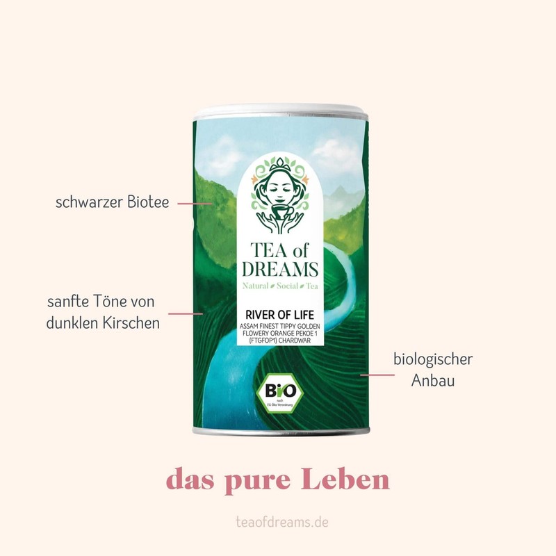 Black Tea Organic | "River of Life" | Assam Finest