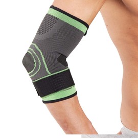 Actesso Grün Ellenbogenbandage und Tennisellenbogen-Bandage (Größ)- Ideal zur Linderung von Ellenbogenschmerzen, zur Stützung bei Tennis- und Golferarm und Zerrungen des Ellenbogengelenks