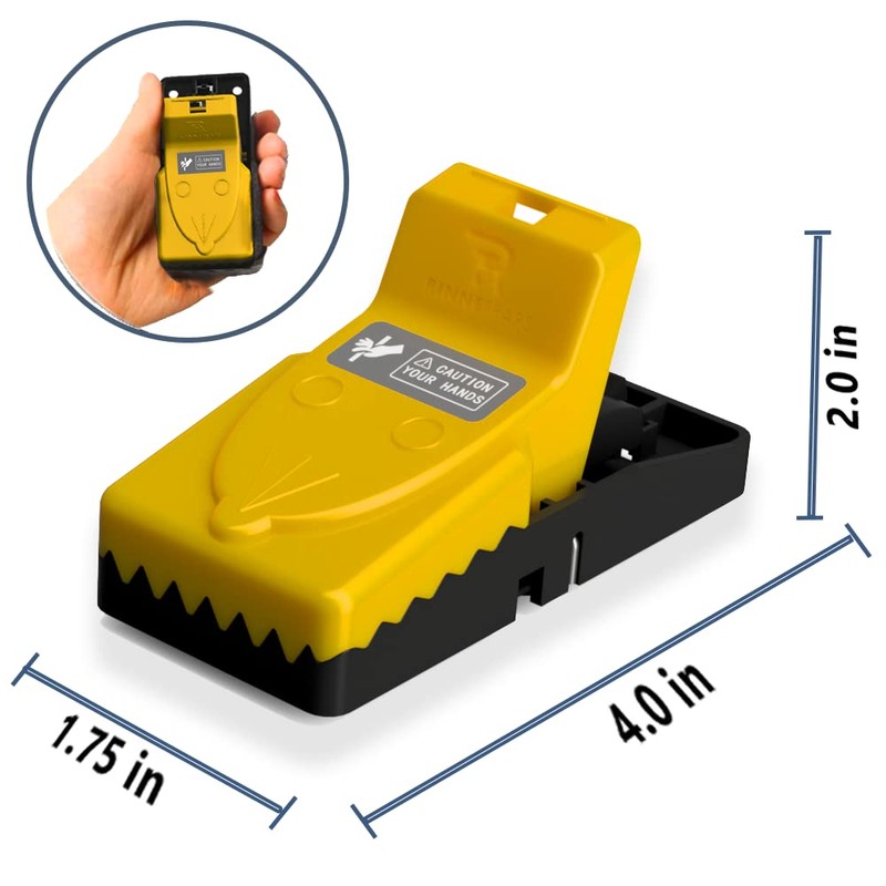 RinneTraps| 12 Pack | Snap N Trap | Mouse Trap