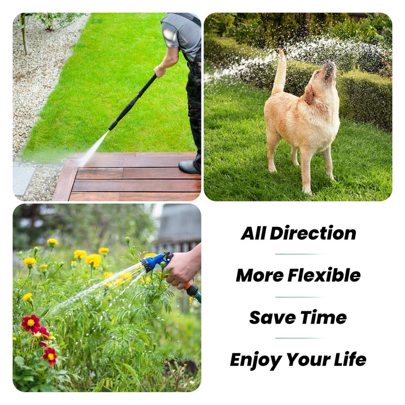Watflow 180° & 360° Adjustable Metal Swivel Connector，Durable Brass &