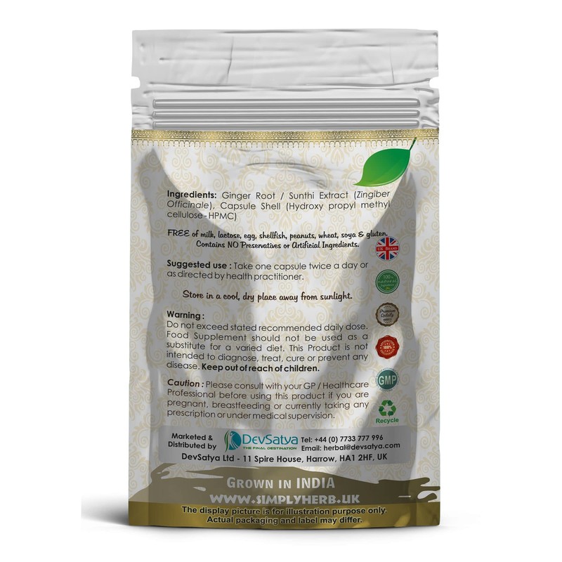 Ginger Root - Sunthi Capsule (60 Capsules)