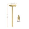 sourcing map Mini Multifunction Copper Hammer 160x52mm Small Brass Nail