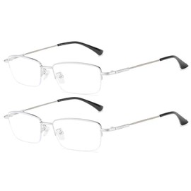 BOQGYAS 2 Pack Computer Myopia Glasses -3.50 Blue Light Blocking Distance Glasses Lightweight Nearsighted Glasses