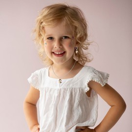 LOVE YOUR CITY Earrings, Creole Monkey, Little Monkey, Animal Jewellery Gifts for Girls, Children, Children's Jewellery Made of 925 Sterling Silver with Enamel. Comes in a Small Gift Box, Sterling